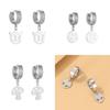 Elegant Geometric Lightning Mushroom Ear Clips Plated Alloy Trendy Women's Earrings