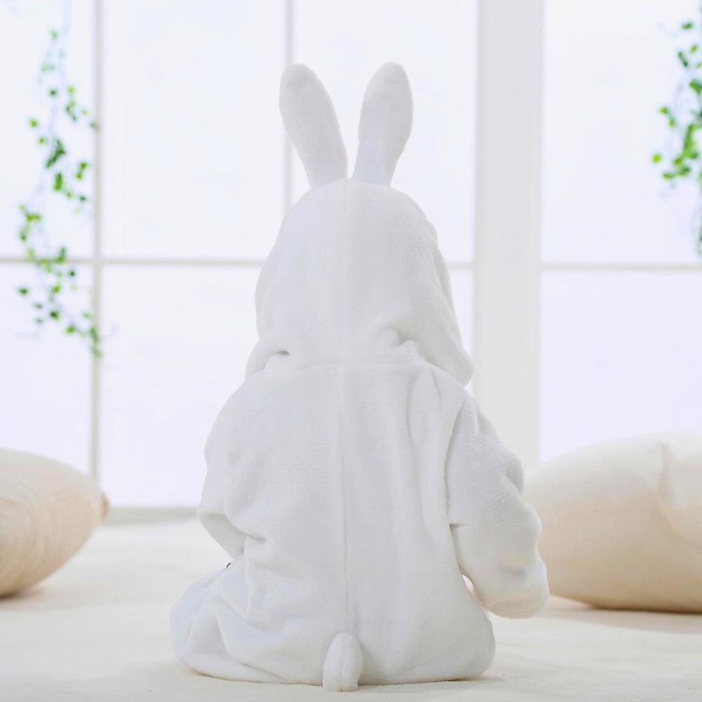 Piżama Onesie Przebranie Śpiochy Biały Króliczek Niemowlę 110: 90-95 Cm