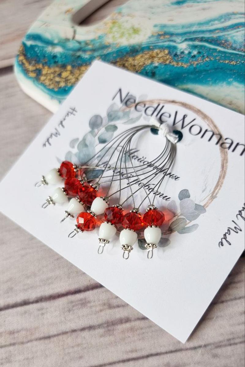 

Ручні маркери для в язання – Набір з 7 штук one size кармін