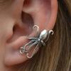 Vintage Bohemian Octopus Design Ear Cuff Ocean Style Copper Color Zircon Creative Beach Party Earrings for Women Ornaments