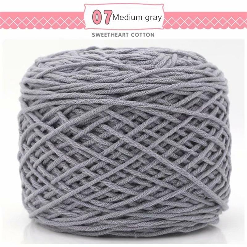 200M Solid Tufting Yarn 8 Strands Yarn For Rug Cotton Yarn For Tufting Guns Multi Color Cotton Knitting Yarn