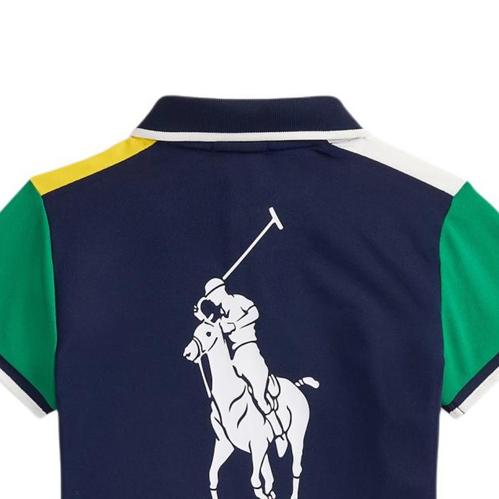 Polo Ralph Lauren Polo Shirt Ribbed Big Pony Print Short Sleeve Kids Kids Tops CWPOKNIG8020621-999