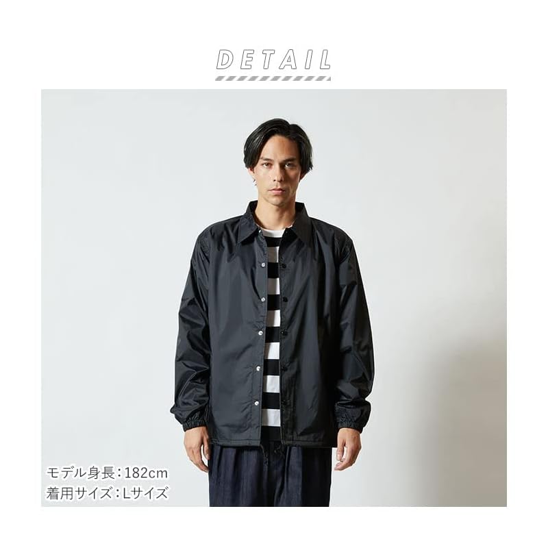 [United Athle] Nylon Coach Jacket (Lined) 705901 [Men's] 002 Black L