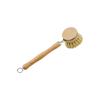 Long Handle Pot Brush Sisal Coconut Palm Cleaning Brush Beech Can Be Replaced Brush Head Washing Pot Brush Bowl Stove Oil-proof and Anti-fouling Brush