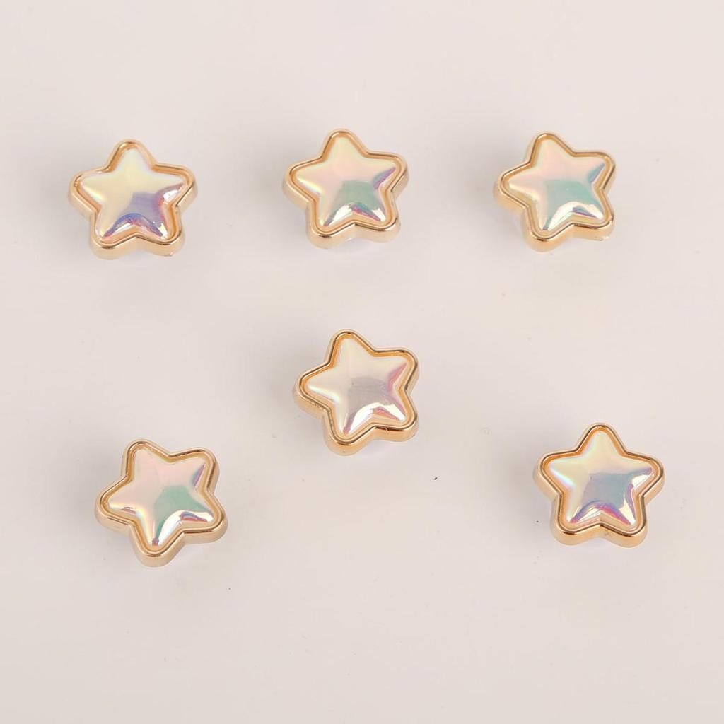 6 Pièces Charms de Chaussures Crocs: Ornements DIY en Strass pour Chaussures de Femme, Boucles Amovibles