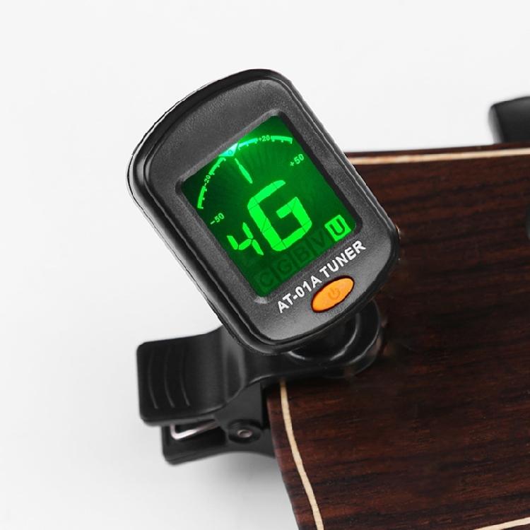 Professional Guitar Tuner Clip On Electric Guitar Tuner 360 Degree Rotating Digital Electronic Tuner Easy to Use
