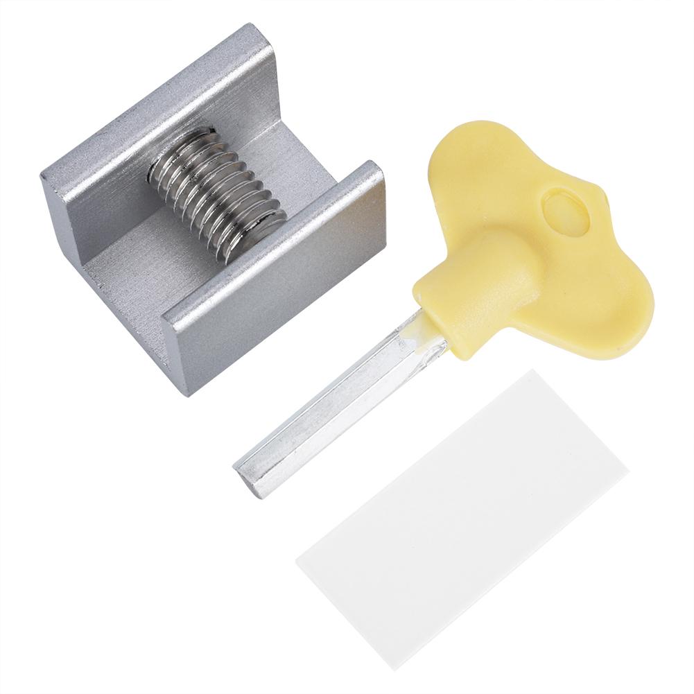 10 Set Sliding Window Safety Lock Aluminum Alloy Slide Security Lock Stopper with Keys