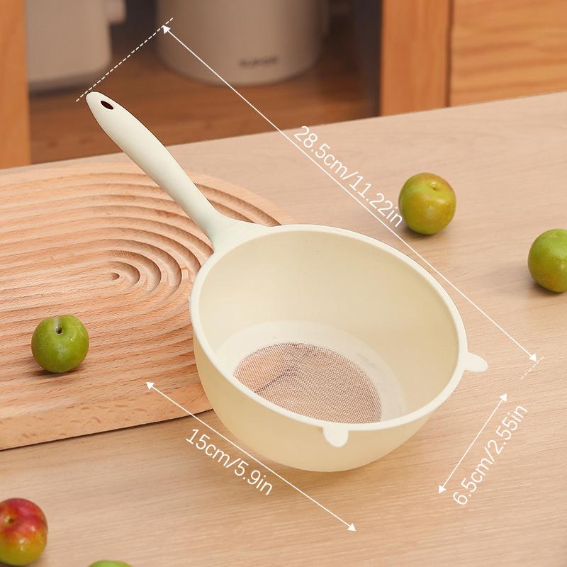 

Сито для риса, пластиковый дуршлаг, кухонная корзина для слива с длинными ручками, миска для риса, сито, корзина для слива раковины, кухонные принадлежности белый