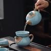 Hongyu Ruzhou Kiln Lotus Pond 10-Piece Tea Set