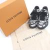 Excellent LOUIS VUITTON Low Cut Sneakers LV Trainer Line Black Used