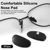 5 Pairs Anti Slip Hypoallergenic Silicone Nose Pads For Eyeglasses Sunglass Glass Spectacles Eyewear Titanium Frame Nose Pad