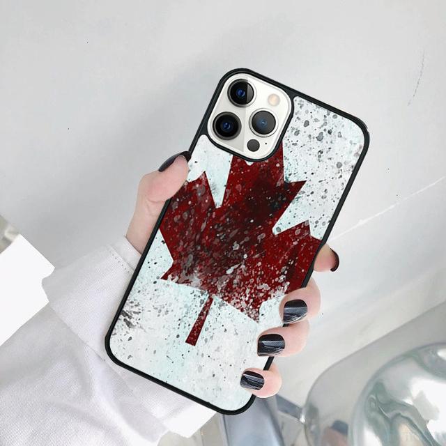 Canada Flag Phone Case Cover For iPhone 17 Air 15 Pro MAX 16 Plus 14 11 12 13 Coque