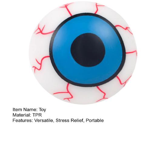 Halloween Augapfel Quetschspielzeug Realistischer TPR Stressabbau Ball Knebel Scherz Fidget für Kinder Erwachsene Tragbares Dekompressions-Gadget für Angst Partygeschenke