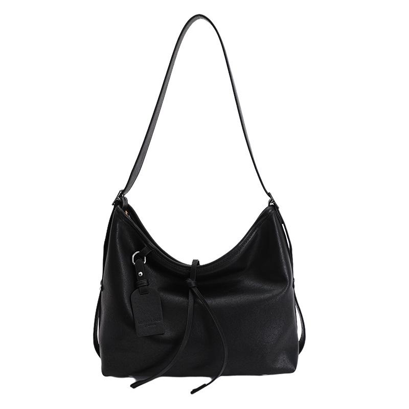 

Retro popular tote bag women s 2025 autumn new high-value foreign commuter shoulder crossbody bag чёрный