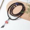 Small-Leaf Rosewood Buddhist Beads Bracelet - 0.8 Multiloop for Men & Women