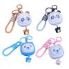 Panda Keychain Phone Strap Lanyard with Rotating Face Design Expression ABS Materials Multiple Color Fit for Cellphone