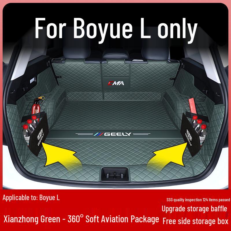 Geely Boyue L 2024 Trunk Mat - Full Coverage Tail Box Interior Decor Fán