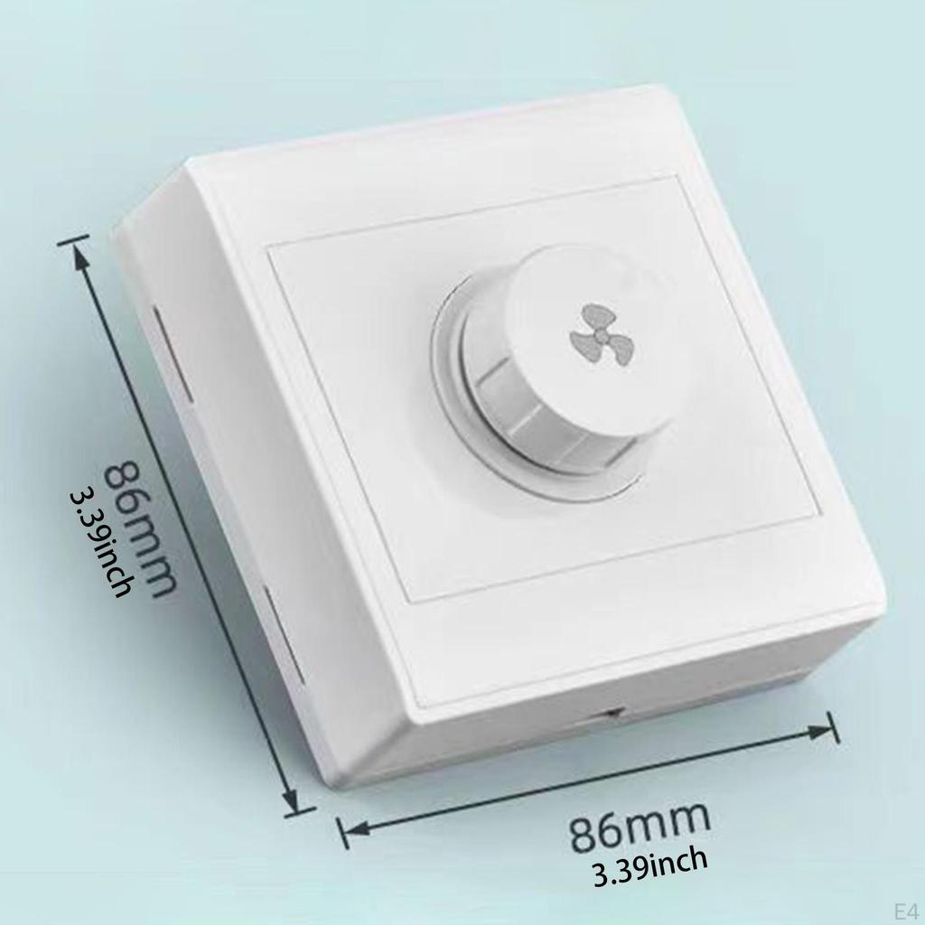 86 Type Fan Speed Controller Adjuster Easy Installation Five Adjustment Home