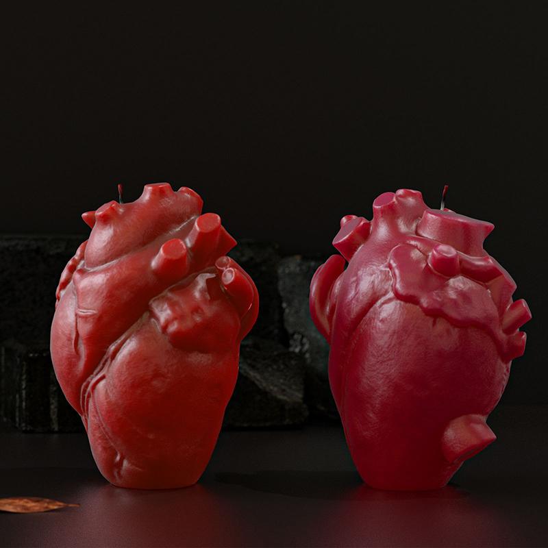 DIY Heart Candle Mold Silicone Embossed Soap Mold for Weddings Handmade Home Decor and Holiday Gift Crafting