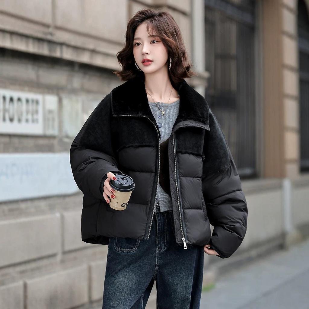 Fashion versatile down cotton clothes women's short winter new warm loose thickened popular cotton coat tide