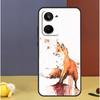 Watercolor Painting The Fox For Realme C71 C75 C55 C53 C67 C61 C33 C63 C51 C65 15 GT7 Pro 10 11 12 13 14 Pro Plus Case
