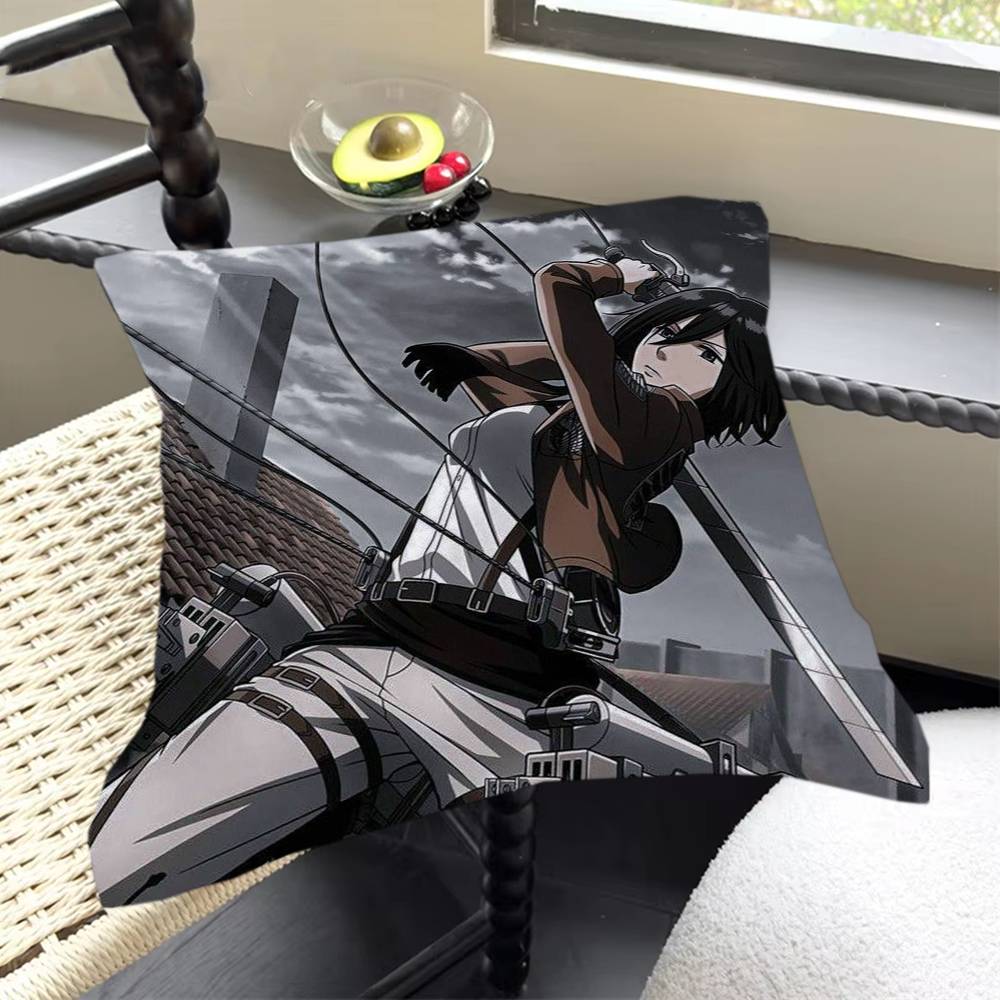 

Anime A-Attack on T-titan Square cushions suitable for use in guesthouses bedrooms living rooms sofas and when traveling 30cmx30cm