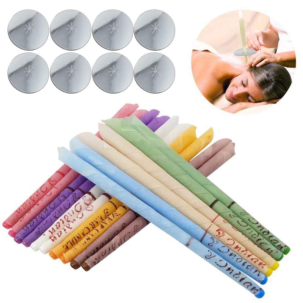 

24 PcsSet Ear Candling Ear Wax Remover Healthy Care Tools with 8 Pcs Stopper