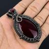 Red Flash Labradorite Pendant, 999 Copper Wire Wrapped Jewelry, Gemstone Jewelry Pendant, Handmade Wedding Gift Jewelry