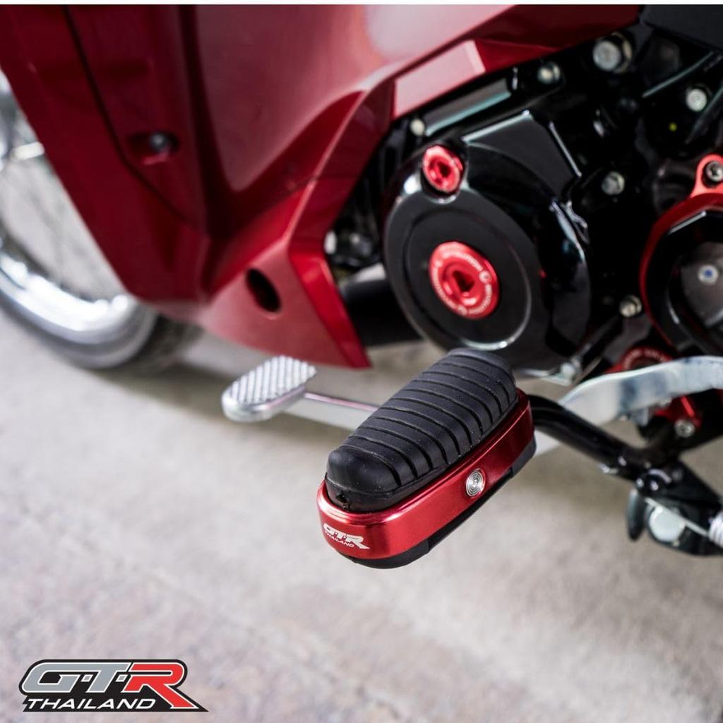 GTR Honda Super Cab C125 Front Footpeg / Front Footpeg For Honda C125 JA48 JA58 Step Foot Rest (Silver)