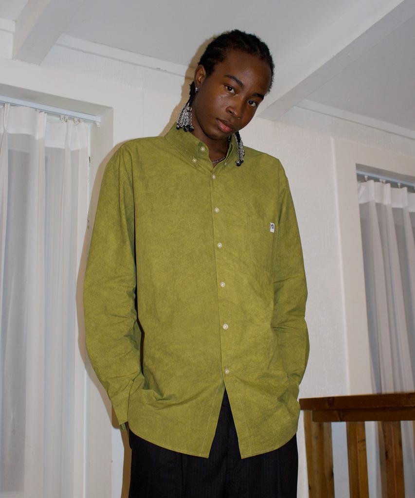 Ialeseuko Washed Cotton Shirt_Olive