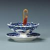 Umbrella Shape Strainer Blue and White Porcelain Tea Infuser For Tea Ceremonies And Everyday Brewing
