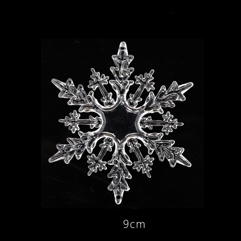 Acrylic Snowflakes, Christmas Tree Crystal Ornaments, Transparent Simulation, Christmas Shopping Mall Decoration, New Snowflakes