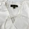 DRAWER 22 White Cotton Frill Collar Blouse Tops 36 whiteUsed