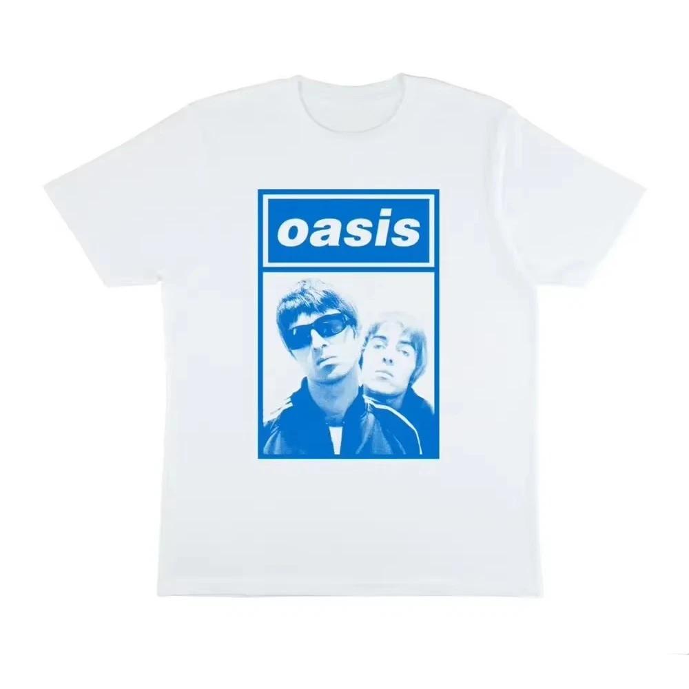 2025 Summer Oasis Tour Peripheral Limited Men's Round Neck T-shirt Fashion Cotton Outdoor Street Versatile Short Sleeve Top