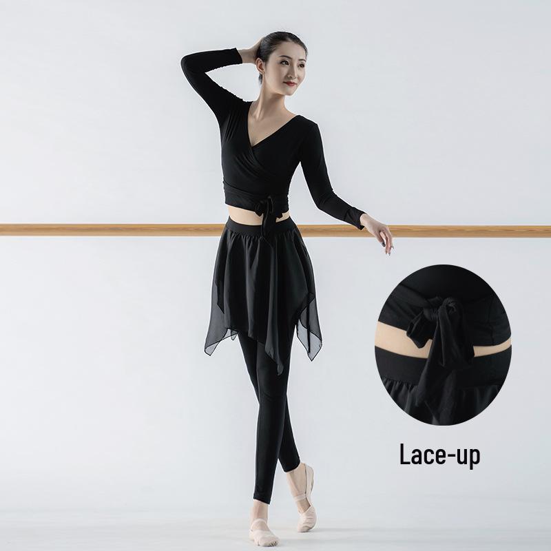 Women's Modern Dance Practice Suit - Adult Dance Costume with Skirt and Pants