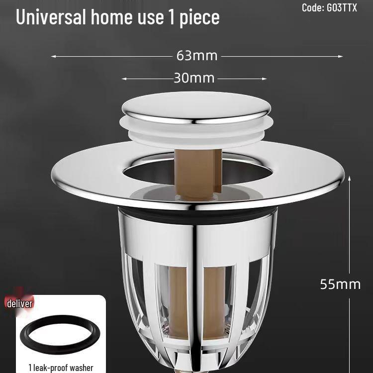 

Push-Type Basin Plug | Deodorant Bounce Core Drain Stopper & Accessories