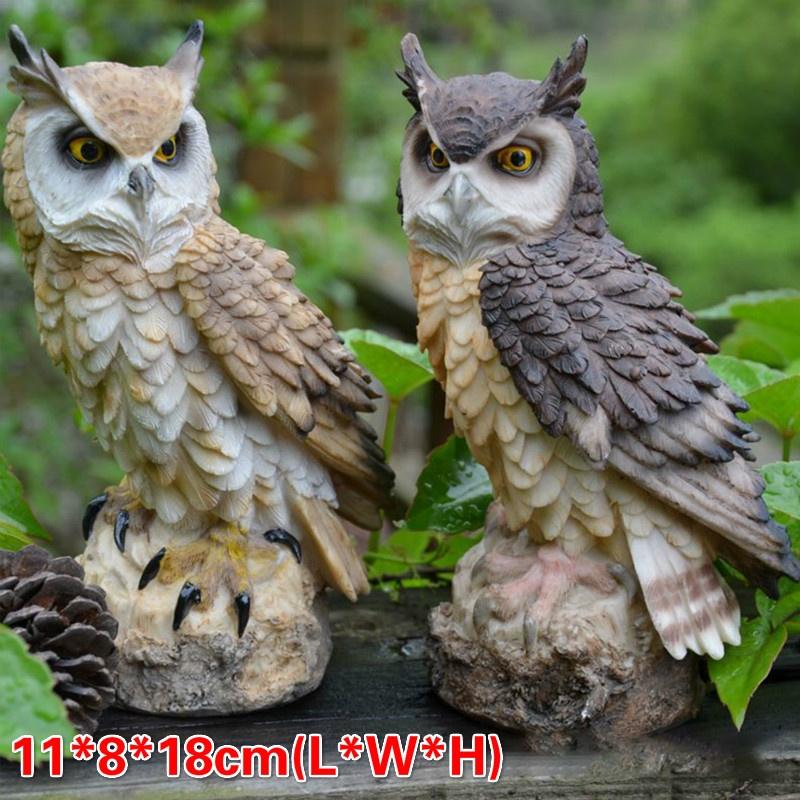 3Pcs Owl Shaped Desktop Decoration Ceramic Crafts Decorative Crafts Home Ornamen