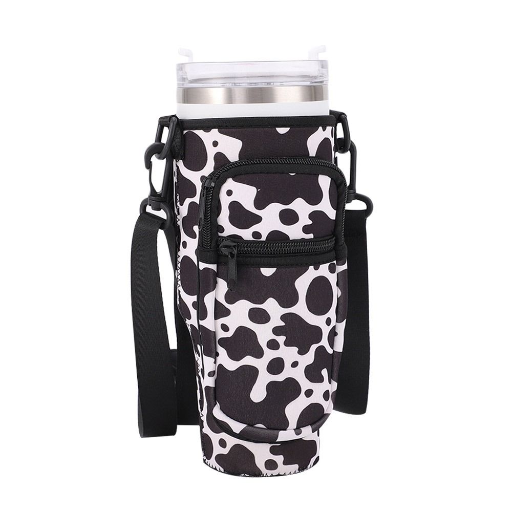 Shoulder Strap Water Bottle Holder Pouch Multi Pockets Water Cup Bags for Stanley 40oz Cup