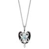 Galaxy Orbit System Love Wings Interstellar Irregular Three-layer Inlaid Zircon Pendant Necklace