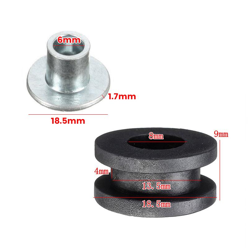 10 Stück Motorrad Seitenabdeckung Gummitülle Dichtung Verkleidungen Schwarz Für Yamaha Für Honda Für Suzuki CBR GSXR Ninja ZX Für Kawasaki