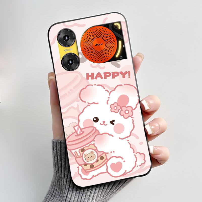 For ZTE Nubia Music 2 Case Cartoon Black Matte Silicone Soft Back Cover For Nubia Music2 Phone Cases 6.7" Protective Shell Z2460