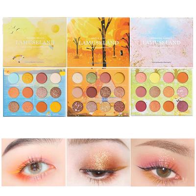 Eyeshadow Pearl Fine Korean High Color Bags and Blush Palette 01 Coast 12-color Palette, Matte, Powder, Style, Rendering, All-in-one Eyeshadow,