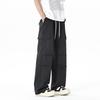 Ice Silk Tooling Pants Men's Summer Thin American Casual Pants Drape Quick-drying Loose Wide-leg Pants Men's New Models