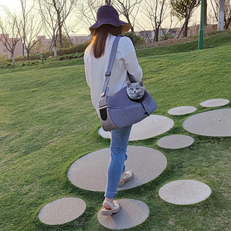 Samll Dog Cat Backpack Breathable Pet Shoulder Carrier Bag Portable Kitten Outdoor Travel Backpacks Pet Carrying Accessories