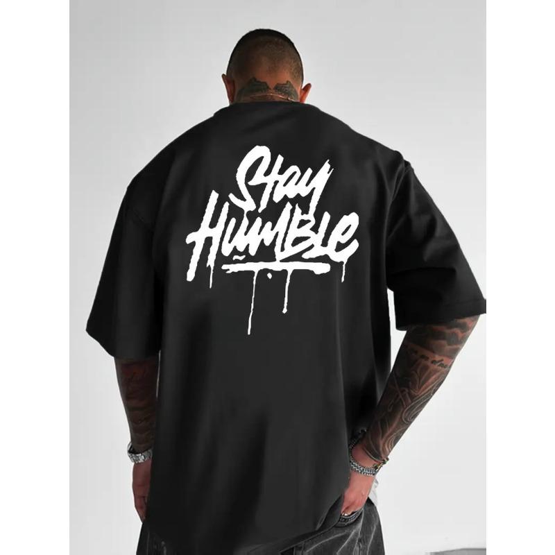 Taglie Europee T-shirt da Uomo Rotonda Creativa, Realizzata in Puro Cotone, Trendy e alla Moda, Maniche Corte per l'Estate, Top Casual Quotidiano