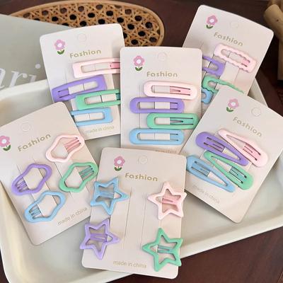 BB Klipsler Kalp Şeklinde Tatlı Kızlar Sevimli Tokalar Saç Tokaları Kadın Moda Saç Aksesuarları Başlıklar Saç Tokaları Saç Tokaları
