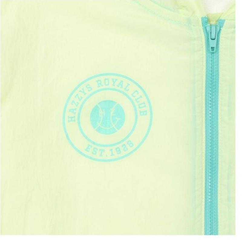 [Hedges Kids] Pantaloni Hedges Skies Hybrid Anorak, model de sus și de jos, lime 