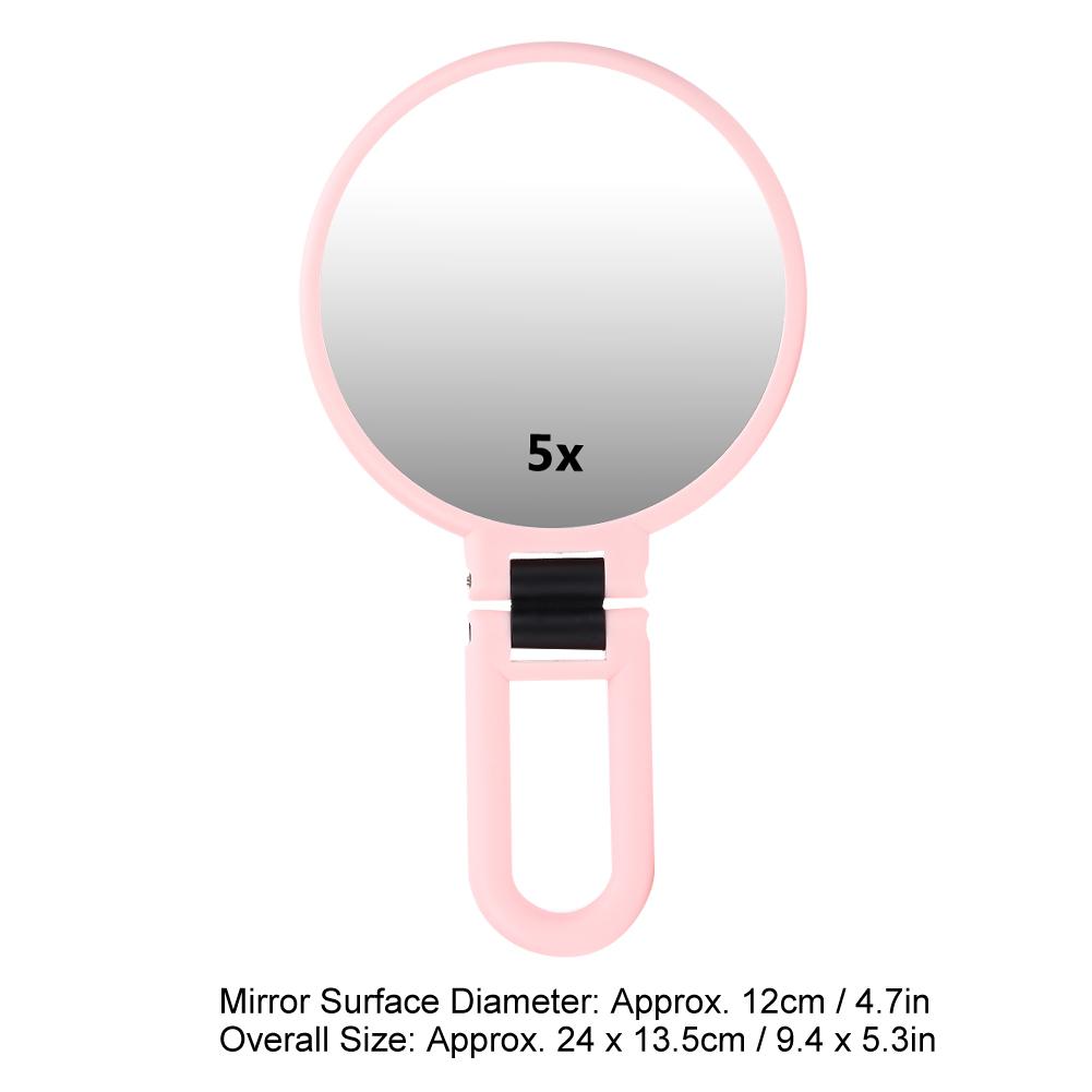 5X Magnifying Folding Adjustable Cosmetic Mirror Travel Portable Makeup Mirror