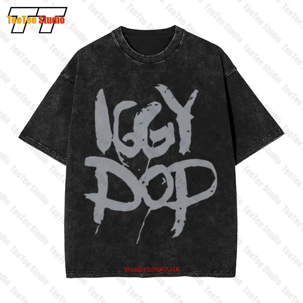 Rare Iggy Pop Popular Vintage Oversized T-Shirt H63Y