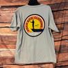 Moxie & Co. Men's Light Blue L Pima Cotton Fishing Graphic Tee Unisex T-Shirt
